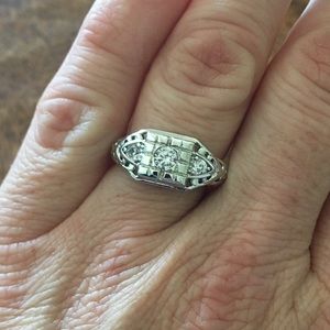 Sterling silver vintage style ring